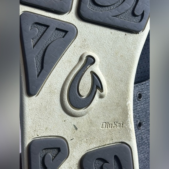 OluKai Nohea Moku Men’s Boat Shoes Size 11.5 Dark Shadow - Picture 12 of 12